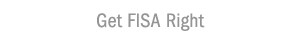 Get FISA Right